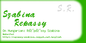 szabina repassy business card